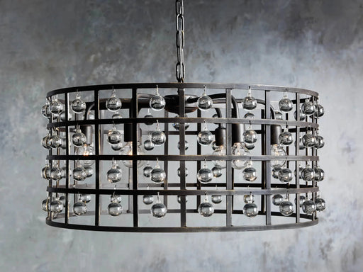 La Cage Round Chandelier 6/8/12 Light-DWHOME