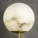 Natural Marble Sphere Wall Sconce.