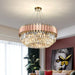 Gio Rose Gold Modern Chandelier.