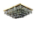 Gio Smoke Grey Crystal Ceiling Chandelier.