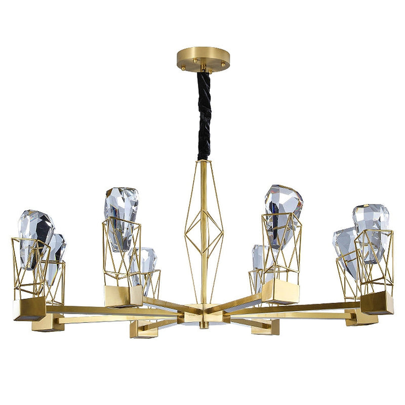 8-Light Modern Crystal Chandelier-DWHOME