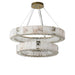 Natural Marble & Crystal Modern Chandelier.