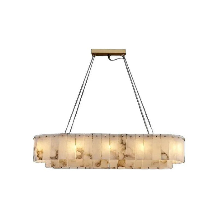Moonshade Natural Marble Dining Room Chandelier-DWHOME