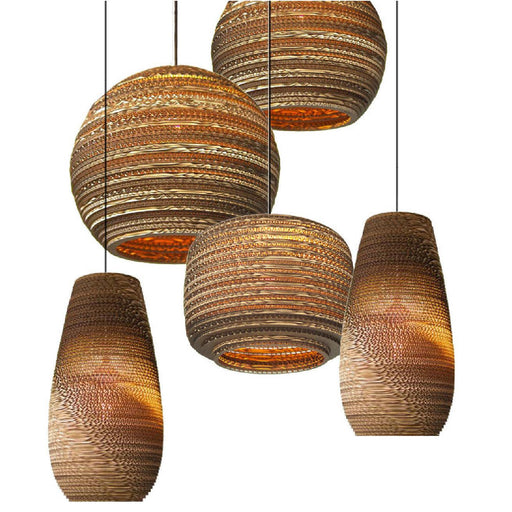 Luminaria Corrugated Board Pendant Light.