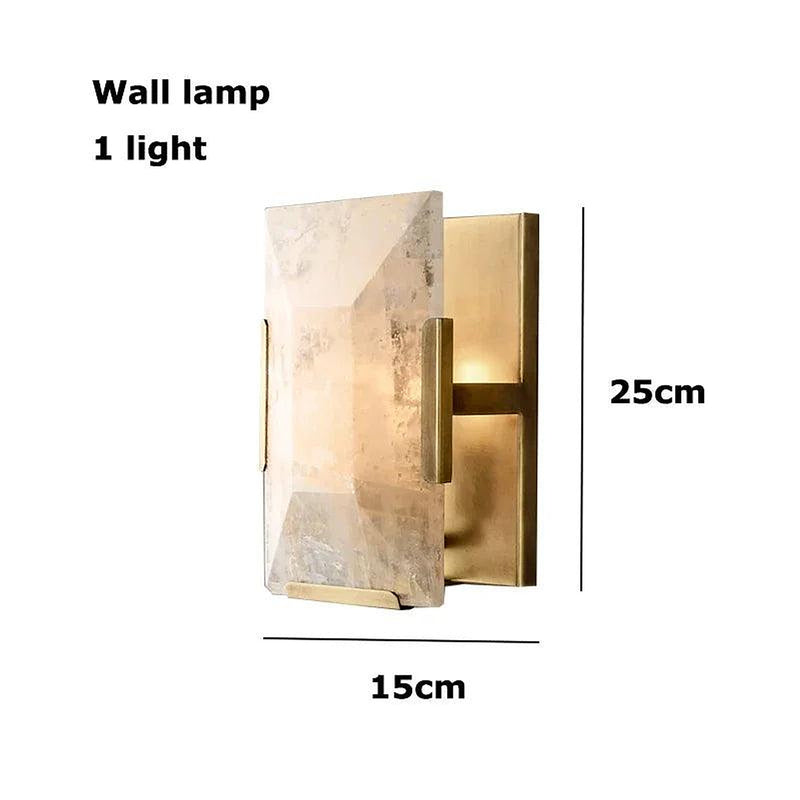 Villano Calcite Crystal Wall Sconce-DWHOME