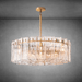Lattace Clear Glass Round Chandelier 36''48"-DWHOME