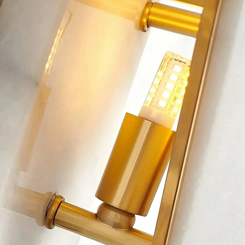 Natural Marble Contemporary Wall Sconce Light-DWHOME