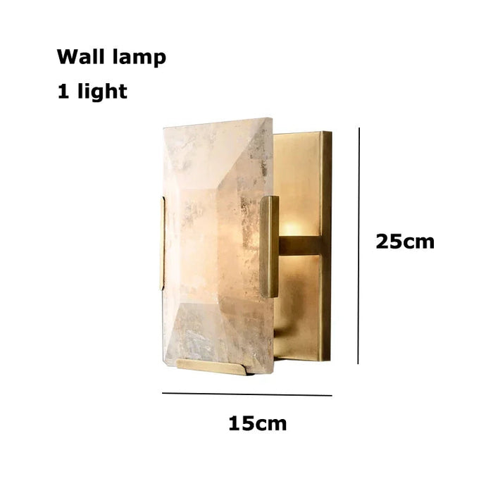 Villano Calcite Crystal Wall Sconce.