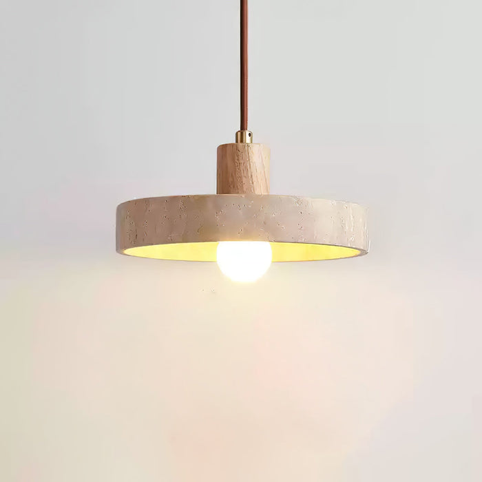 Piedra Travertine Pendant Light-DWHOME