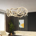 July Modern Rock Crystal Multi Ring Chandelier-DWHOME