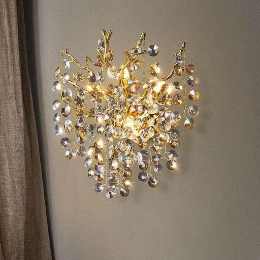 Albero Collection Crystal Wall Sconce-DWHOME