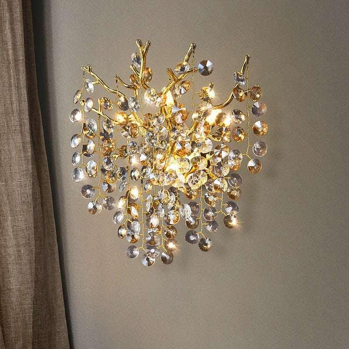 Albero Collection Crystal Wall Sconce-DWHOME