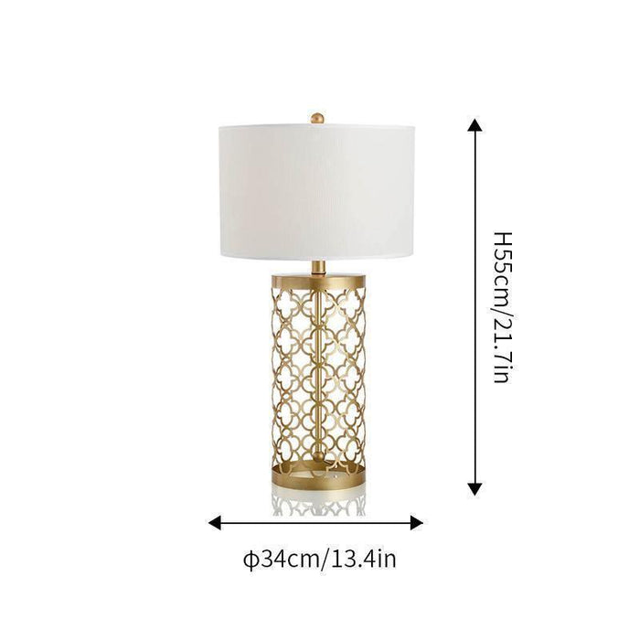Openwork Metal Table Lamp-DWHOME