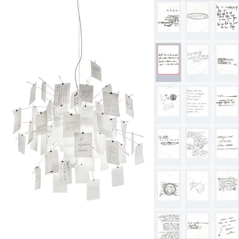 Chandelier en papier-DWHOME