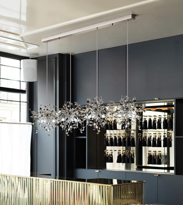 Nordic creative stainless steel sequin chandelier.