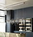 Nordic creative stainless steel sequin chandelier.