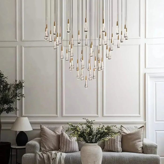 Soltaire Round Chandelier 58"W-DWHOME