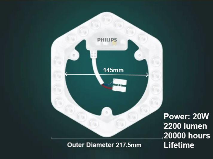 Philips LED Ceiling Lamp Module Only Circle Shape Energy-Saving Lamp-DWHOME