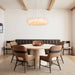 24-47 Inch Round Clear Geode Quartz Crystal Ring Pendant Light Modern Chandelier for Living Room-DWHOME
