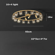 Multi-Pendant Crystal Ceiling Light Fixture-DWHOME