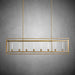 Baker Glass Lantern Rectangular Chandelier 54"-DWHOME