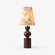 Wooden Flower Pattern Table Lamp-DWHOME