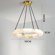 Natural Marble Modern Chandelier-DWHOME