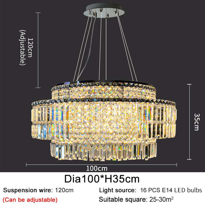 Bacci Crystal Chandelier.