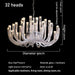 Candela Glass Chandelier.