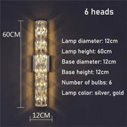 Bacci Indoor Crystal Wall Sconce-DWHOME