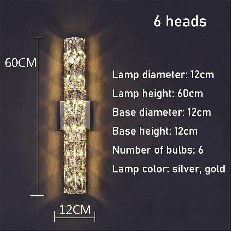 Bacci Indoor Crystal Wall Sconce-DWHOME