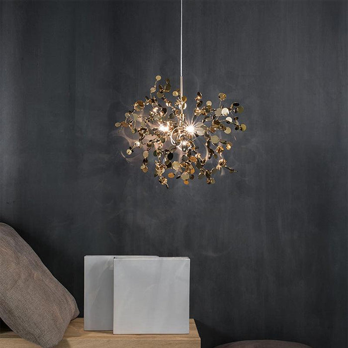 Nordic creative stainless steel sequin chandelier.