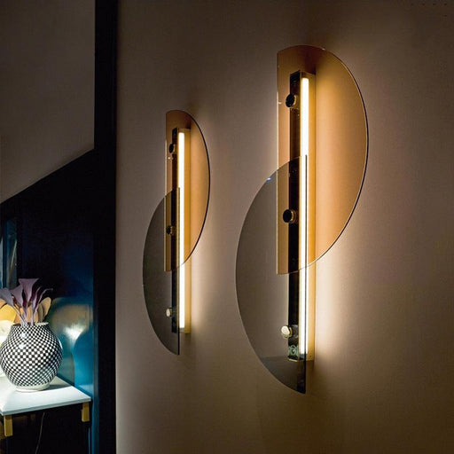 LED Double Fan Modern Decorative Wall Light.