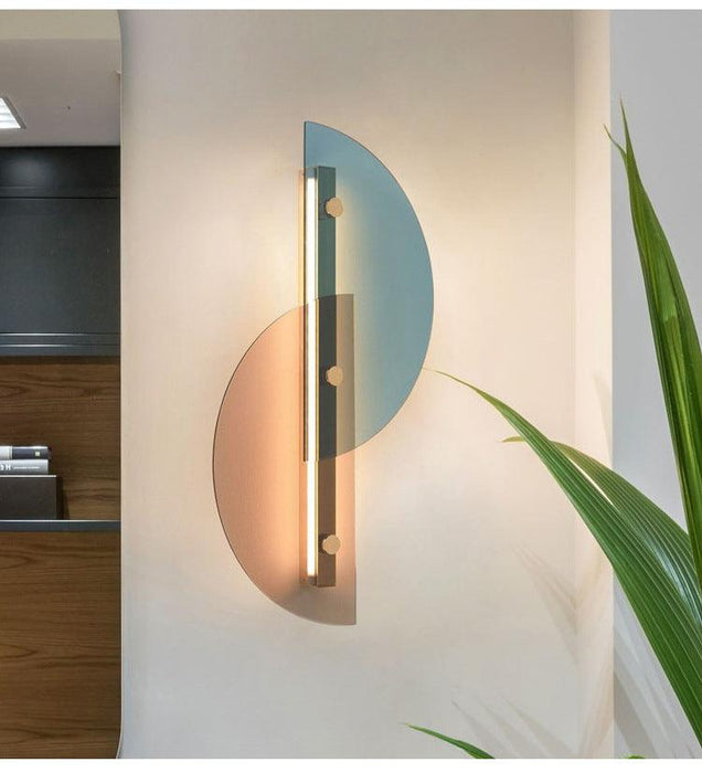 LED Double Fan Modern Decorative Wall Light.