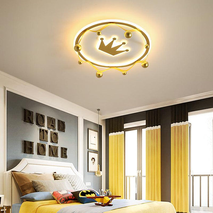 LED Creative Crown Design Children Ceiling Light.