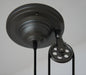 Lincoln Black Mirror Shade Pulley Industrial Pendant Light.