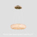 24-47 Inch Round Clear Geode Quartz Crystal Ring Pendant Light Modern Chandelier for Living Room-DWHOME