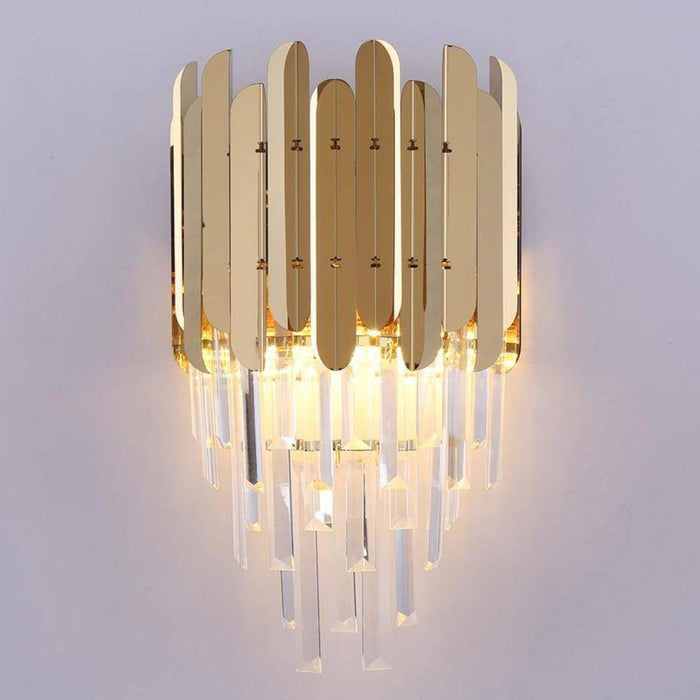 Legance Gold Plated Crystal Wall Sconce.