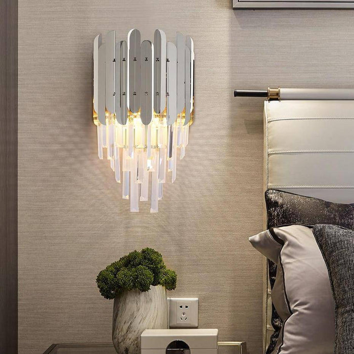 Legance Gold Plated Crystal Wall Sconce.