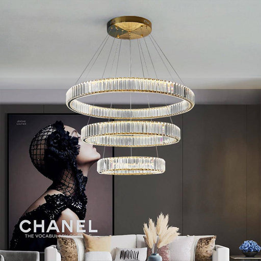 Roma 3-Tier Modern Chandelier.