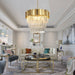 Gio 4-Tier Crystal Chandelier.