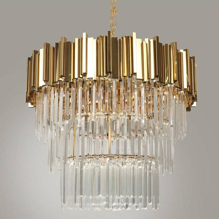 Gio 4-Tier Crystal Chandelier.