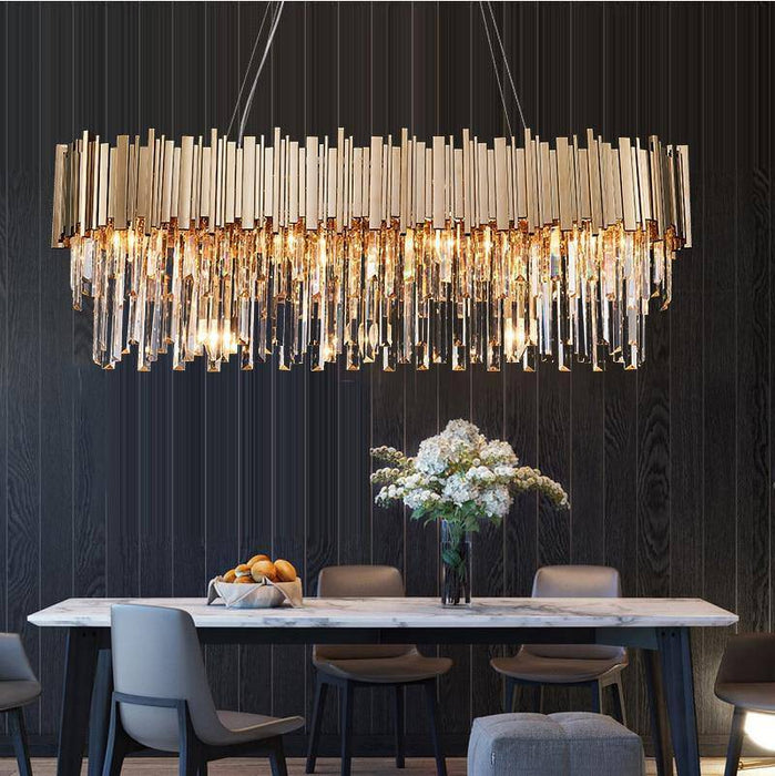 Gio Crystal Dining Room Light Fixture.