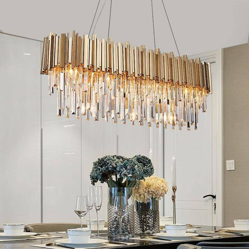 Gio Crystal Dining Room Light Fixture.