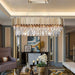 Gio Crystal Dining Room Light Fixture.