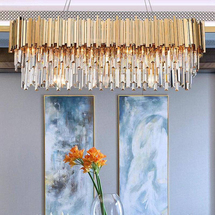 Gio Crystal Dining Room Light Fixture.