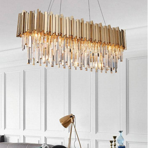 Gio Crystal Kitchen Island Chandelier.