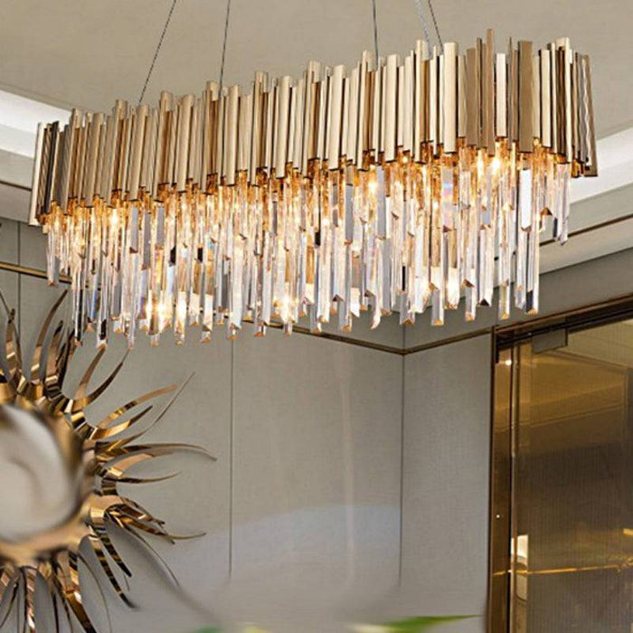 Gio Crystal Kitchen Island Chandelier.