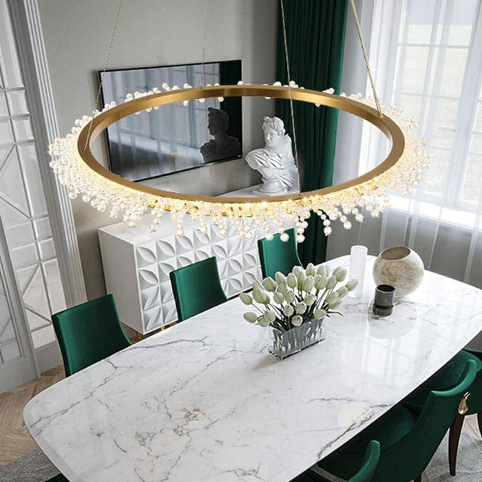 Capri Crystal Modern Chandelier.