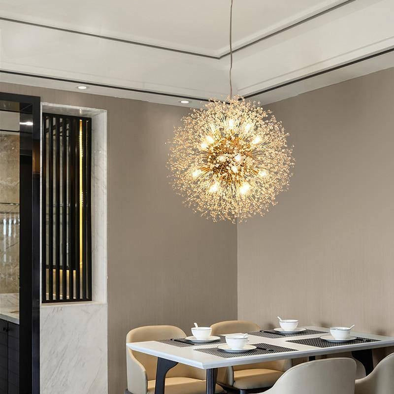 30" Crystal Dandelion Ceiling Light-DWHOME